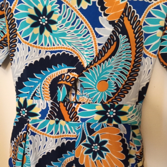 Impressions Colorful Paisley Short Romper NWT Resortwear Women's Size L - Picture 3 of 12